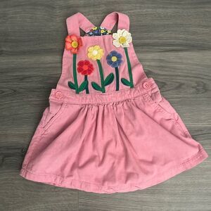 Mini Boden Pink Dress with Floral Pattern RARE